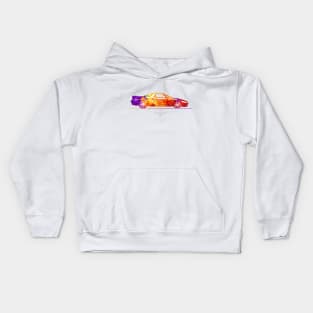 Acura NSX 1990 Watercolor Illustration - c Kids Hoodie